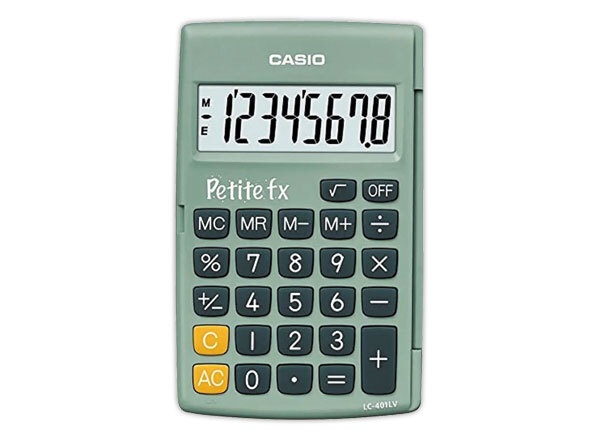 1 Calculatrice Casio petite FX verte