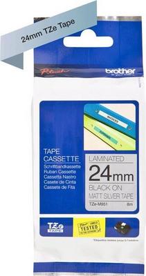 BROTHER P-TOUCH TZE-M951 noir sur silver-matt 24mm