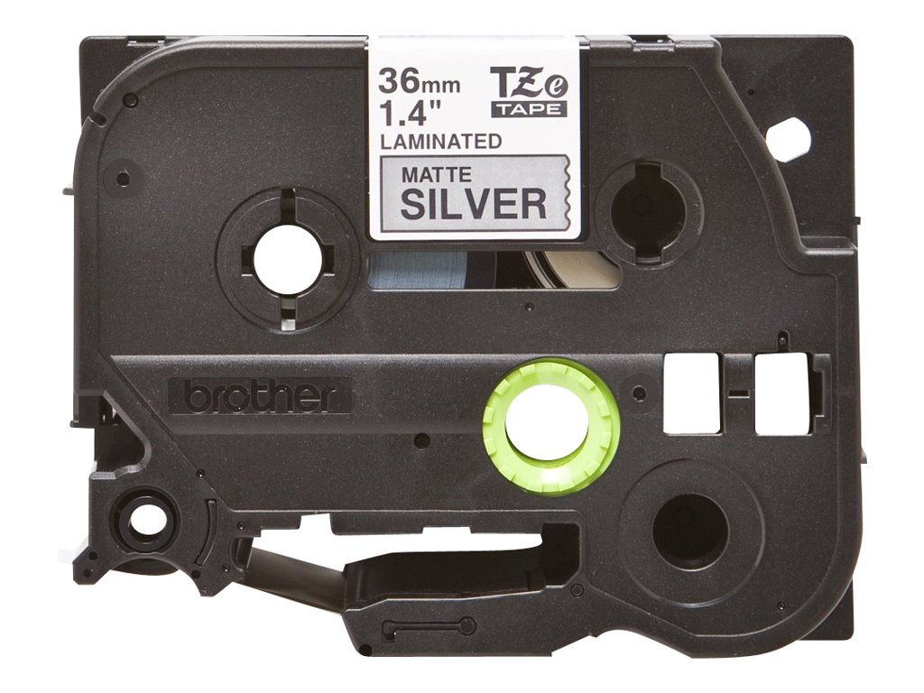 BROTHER P-TOUCH TZE-M961 noir sur silver-matt 36mm pack de 1