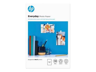 HP original Everyday Glossy photo paper white 200g/m2 100x150mm 100 sheets 1-pack