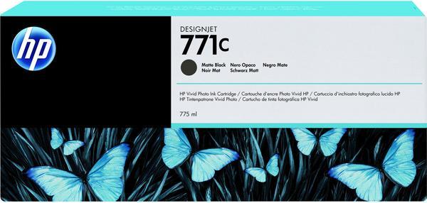HP 771C original Ink cartridge B6Y07A matte black standard capacity ...