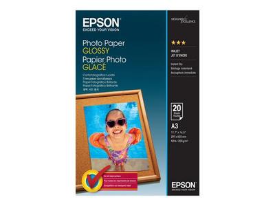 EPSON PHOTO  papier brillant A3 20 feuilles pack de 1