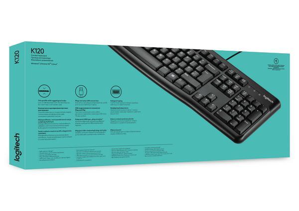 Logitech Keyboard K120 for Business clavier Universel USB AZERTY Français Noir