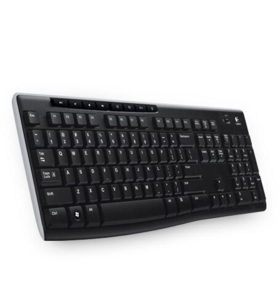Logitech Wireless Keyboard K270 clavier Maison RF sans fil AZERTY Français Noir