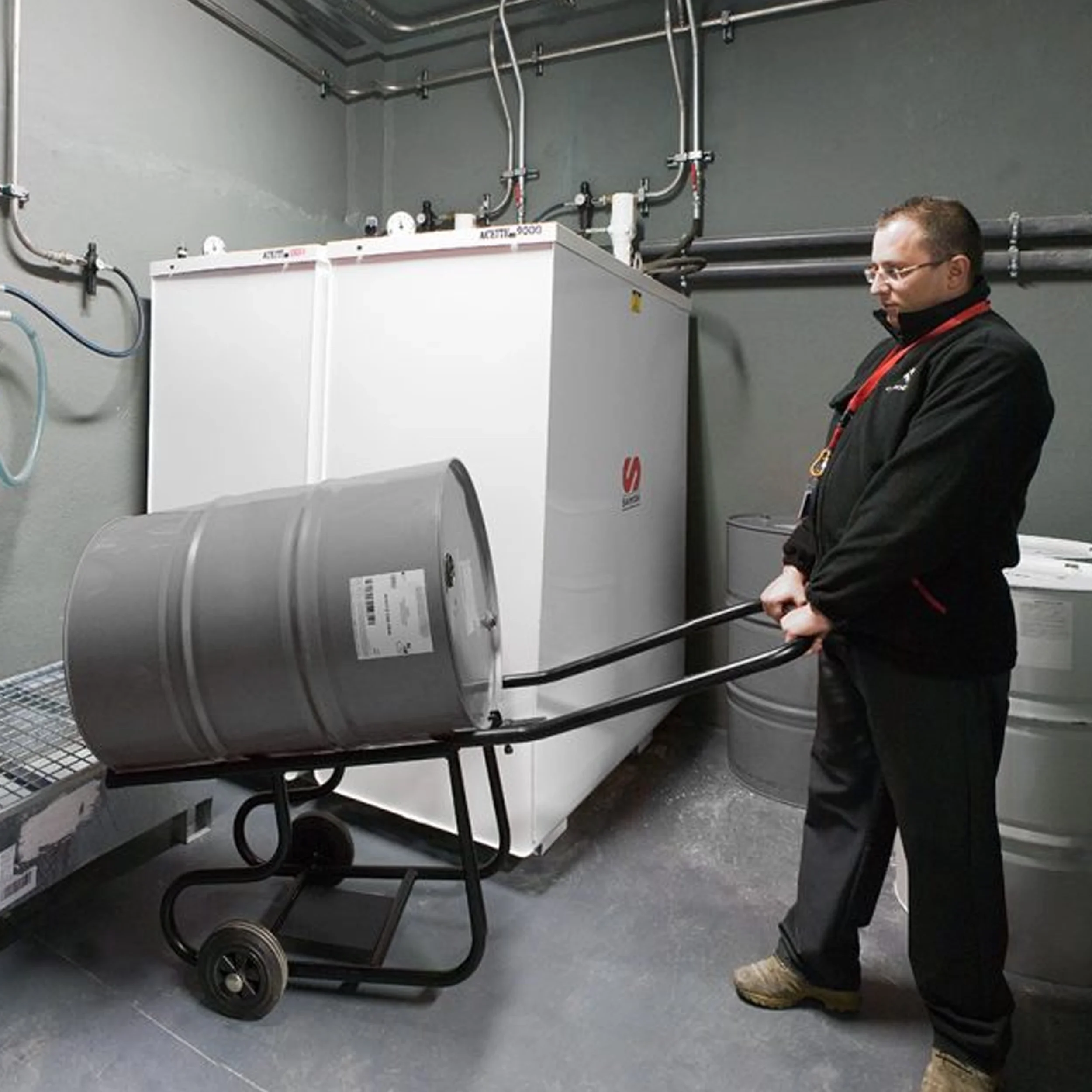 CHARIOT BAC DE RETENTION