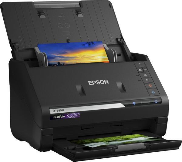 EPSON FastFoto FF-680W Document scanner Contact Image SensorCIS Duplex A4 600x600dpi 45ppm mono/45ppm colour ADF USB 3.0 Wi-Fi