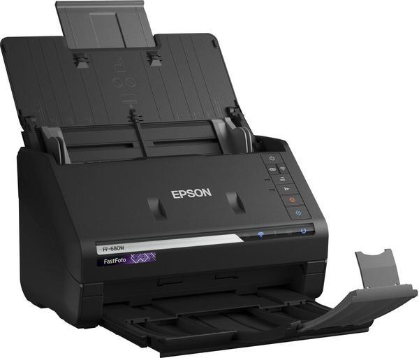 EPSON FastFoto FF-680W Document scanner Contact Image SensorCIS Duplex A4 600x600dpi 45ppm mono/45ppm colour ADF USB 3.0 Wi-Fi