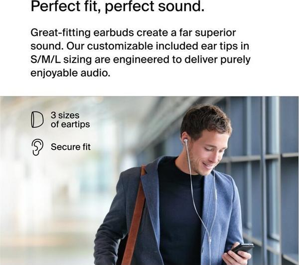 BELKIN SOUNDFORM - Headphones with USB-C Connector White