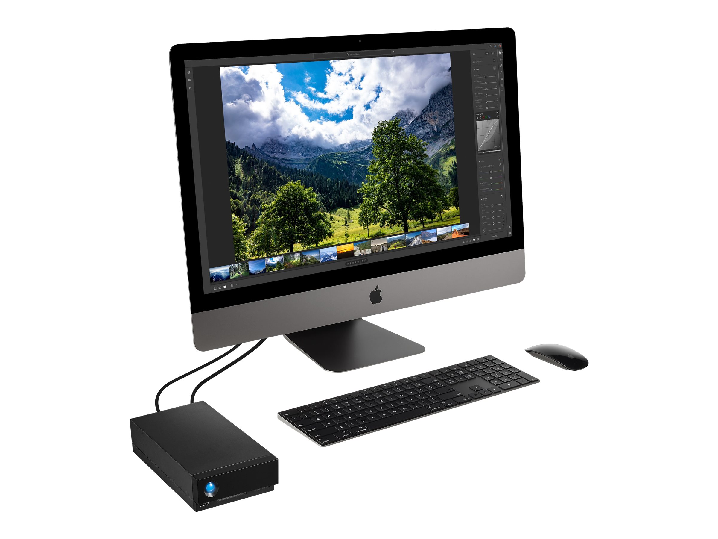 LACIE 1big Dock 16TB Thunderbolt 3 + USB 3.1 8.9cm 3.5inch for MAC & PC - gray