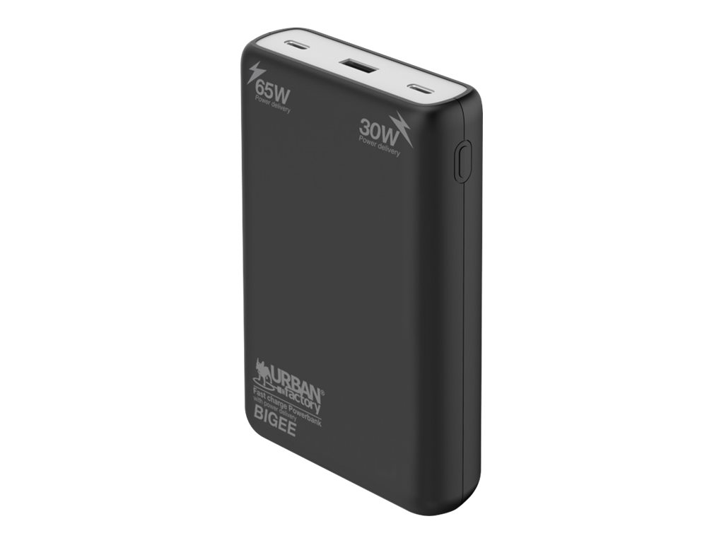 URBAN FACTORY Bigee Power USB-C Battery 20000mAh 65W for Notebook