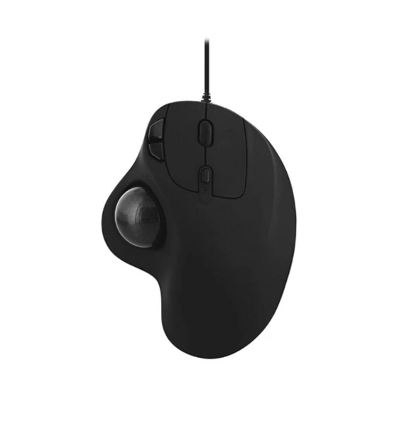 TNB ERGO - Souris ergonomique trackball filaire USB-A + USB-C - noir