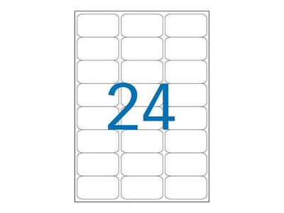 1 Boite de 100 Planches étiquettes laser 100%recyclées 63,5X33,9 mm s
