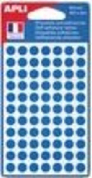 1 Etui de 462 pastilles gommettes de signalisation rondes, Ø 8 mm, bl