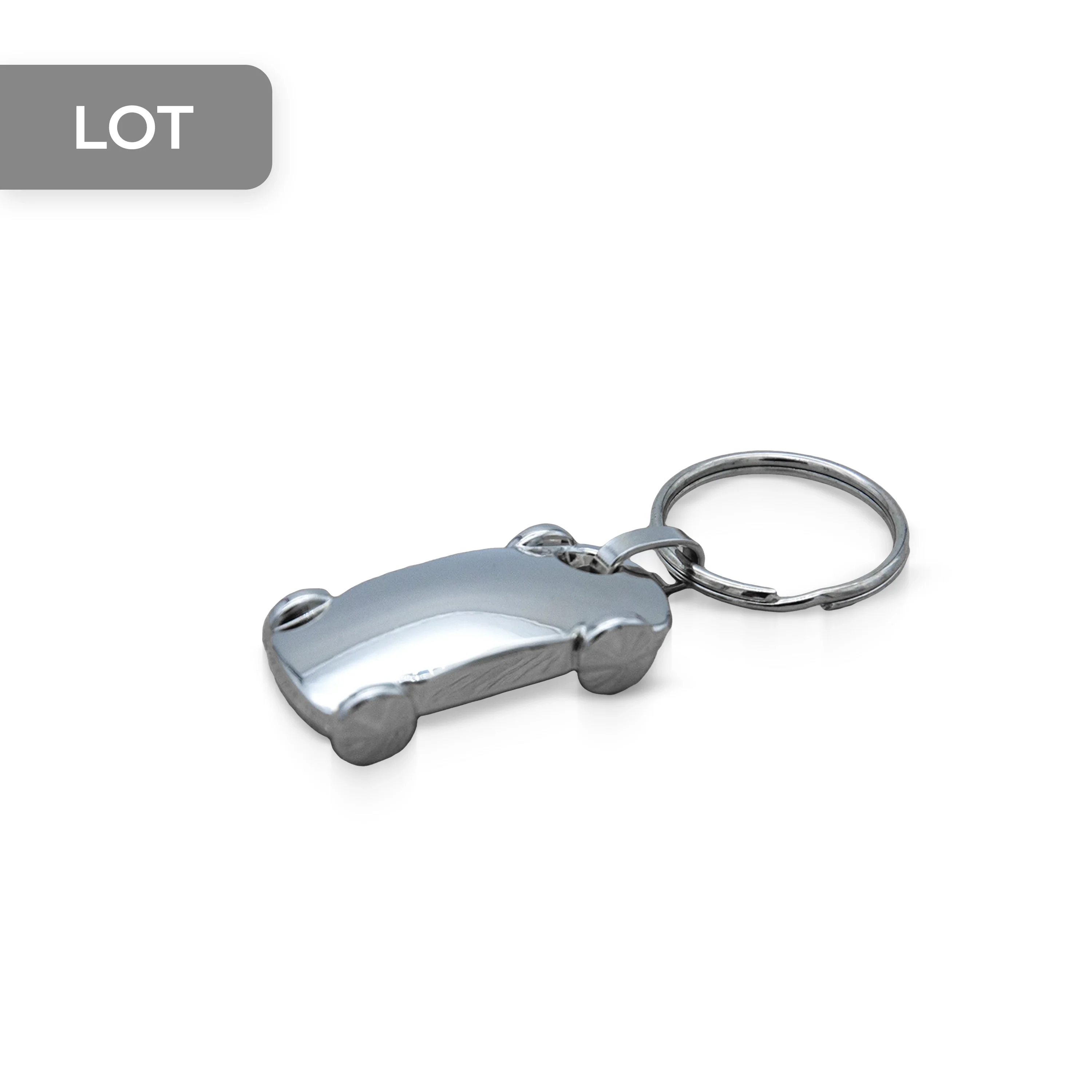 PORTE-CLÉS VOITURE AVEC ATTACHE FINITION BRILLANT