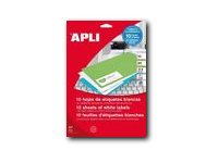 1 Etui de 10 Feuilles A4 soit 1890 étiquettes blanches coins arrondis