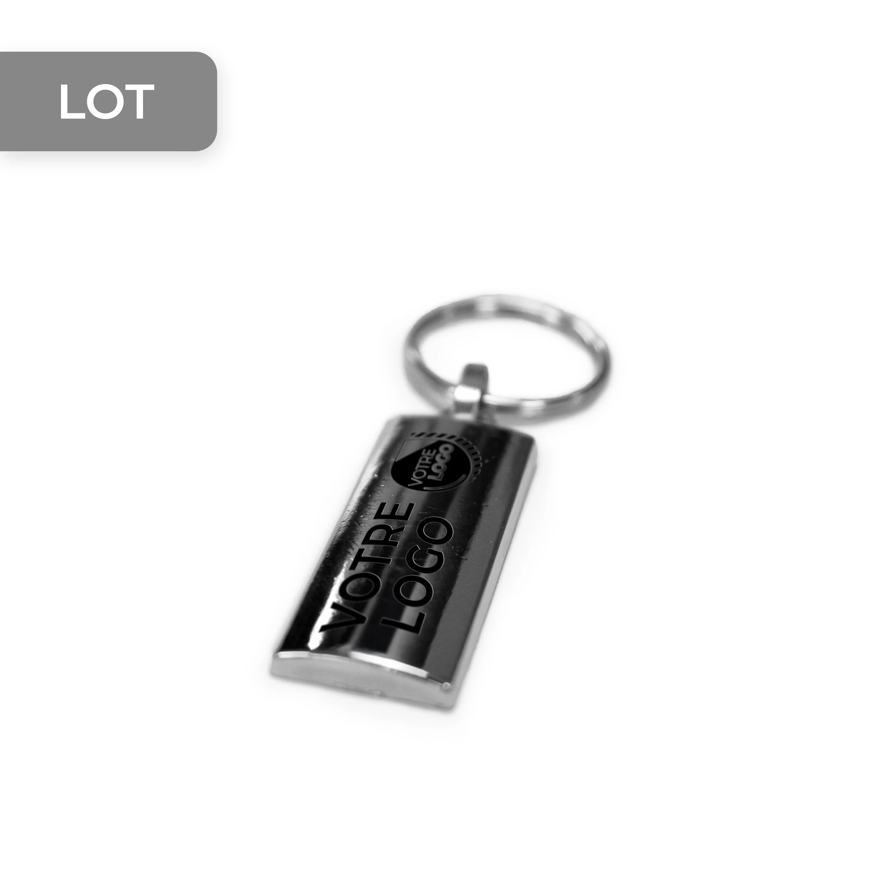 PORTE-CLES RECTANGLE PERSONNALISABLE 