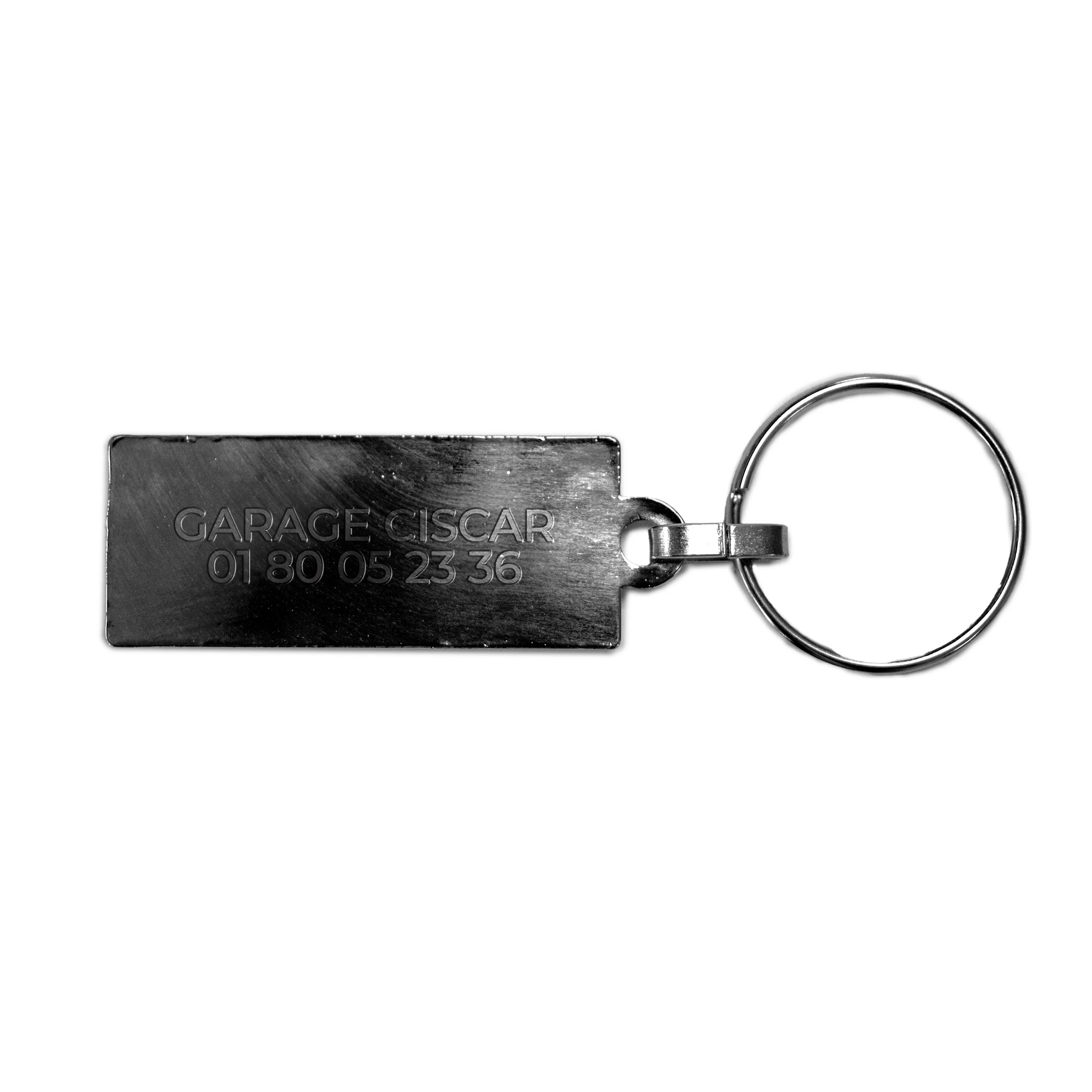 PORTE-CLES RECTANGLE PERSONNALISABLE 