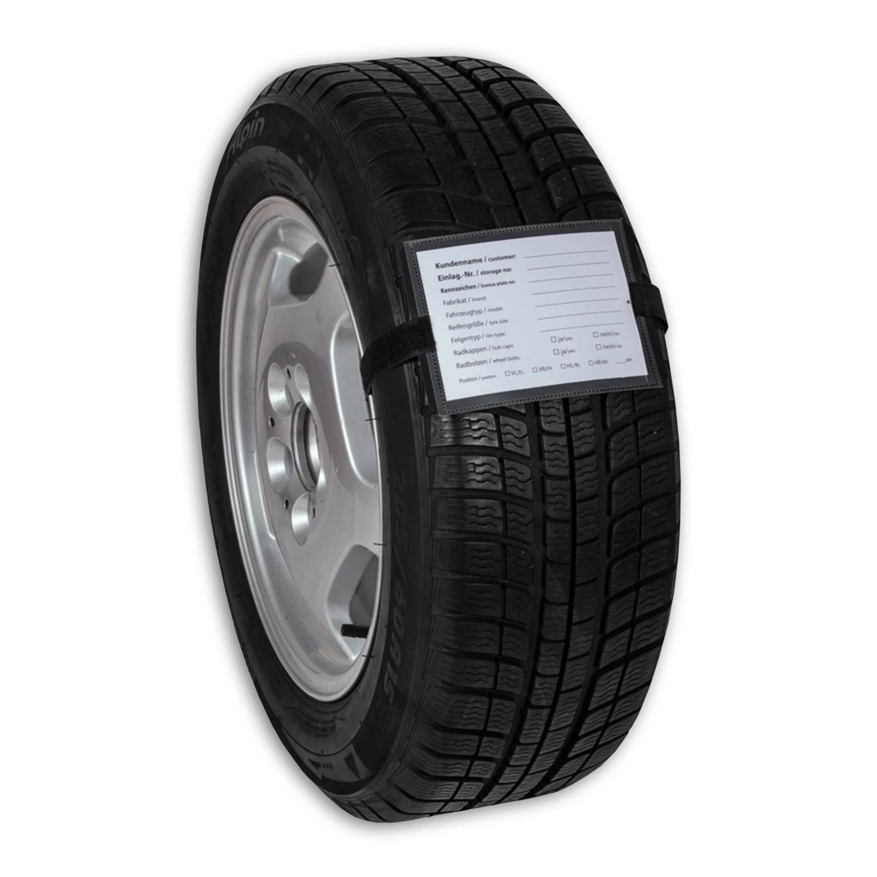 ÉTIQUETTE DE ROUE / PNEU PLASTIFIÉE- LOT DE 100 PIECES