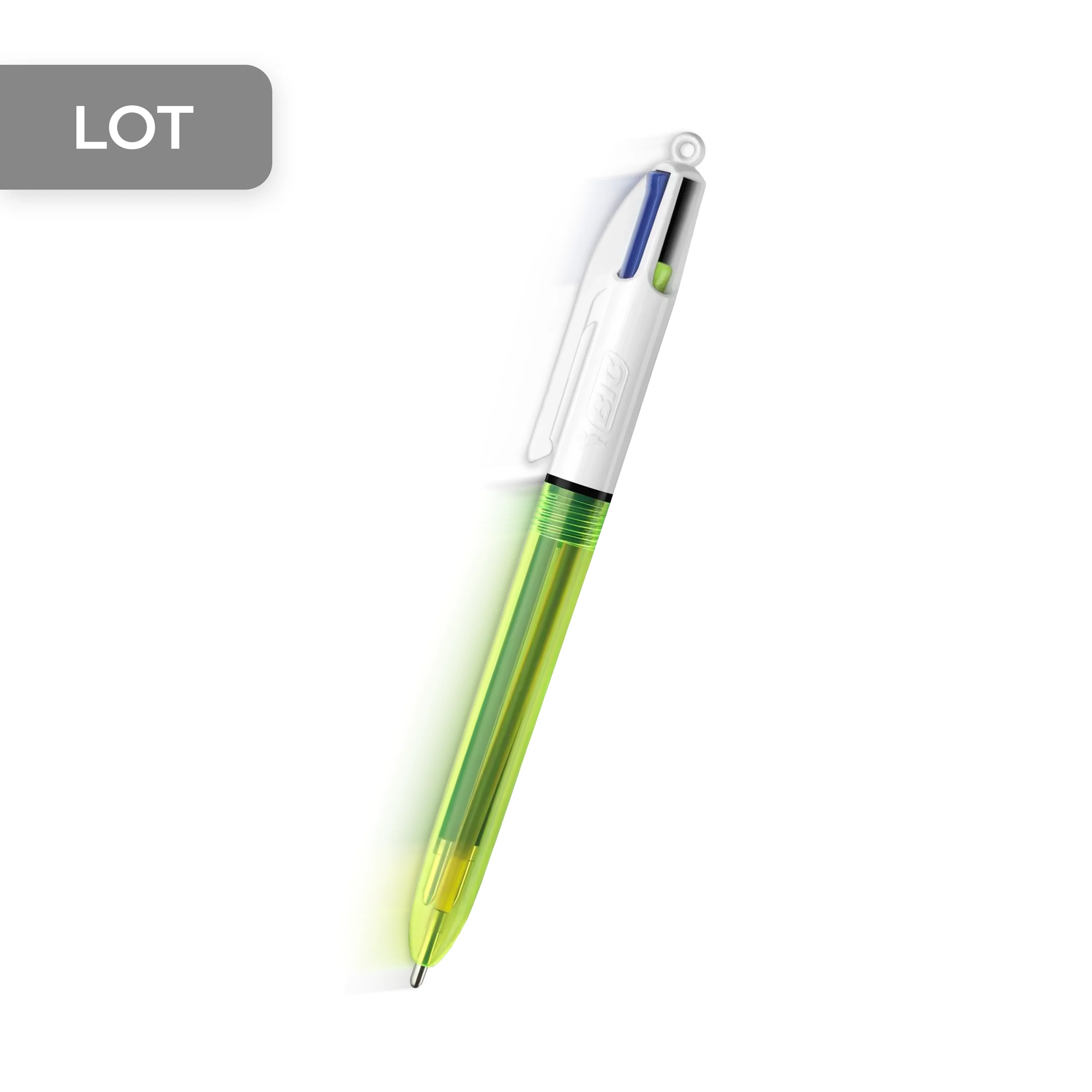 STYLO BIC 4 COULEURS FLUO