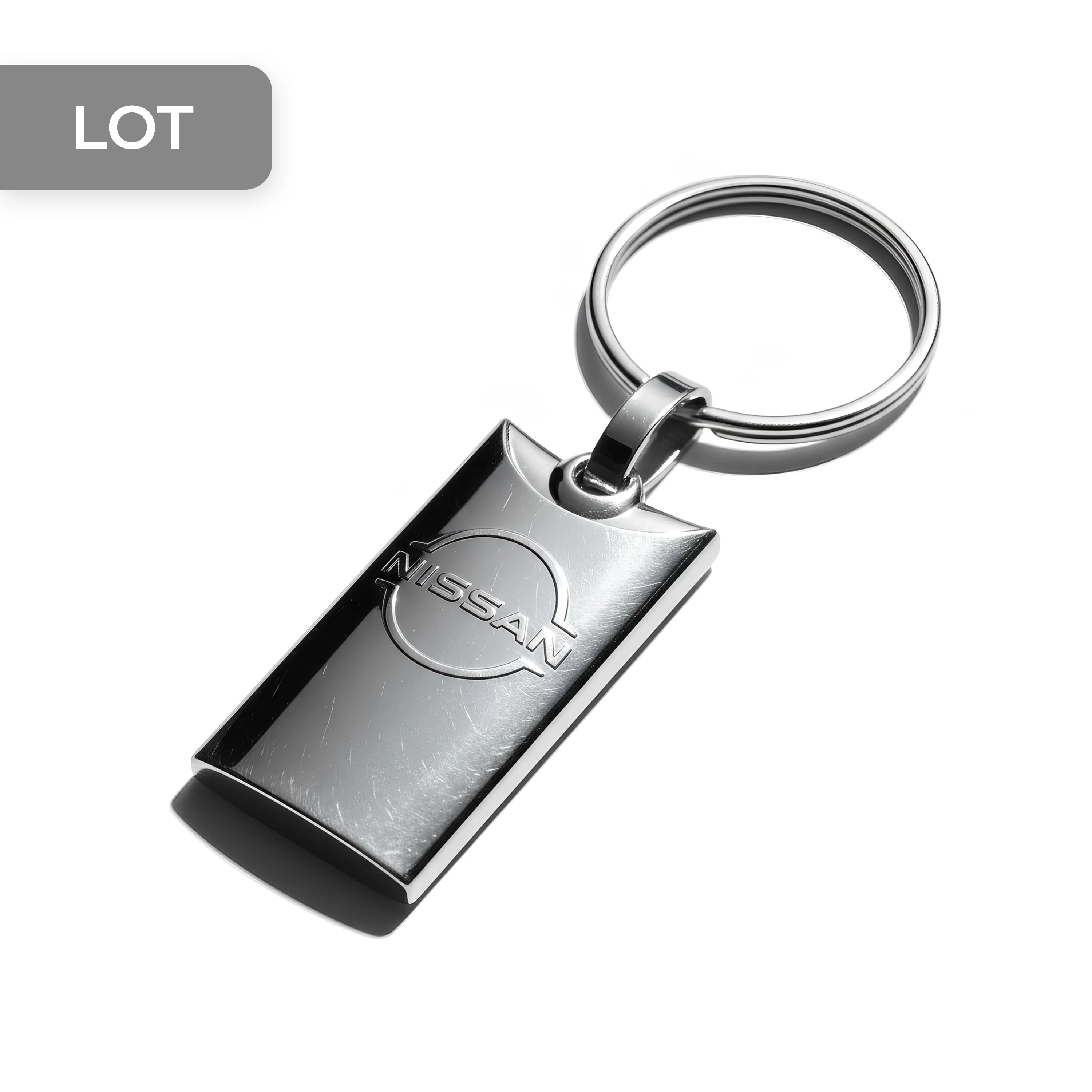 PORTE-CLES NISSAN RECTANGLE - 40MM