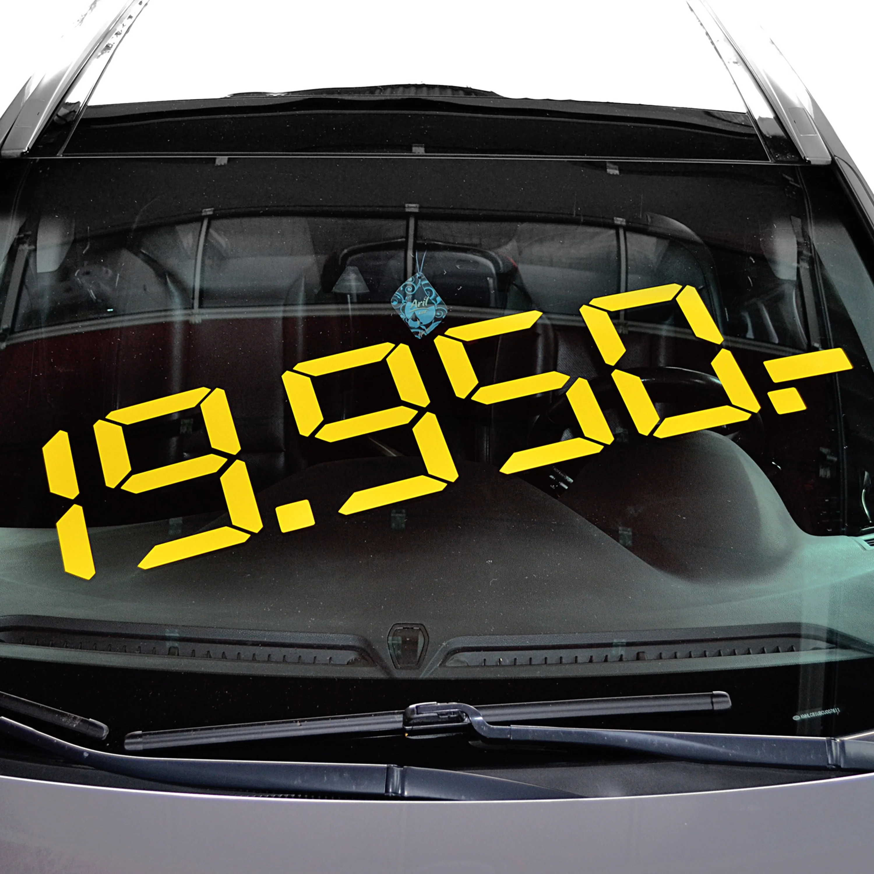 ADHESIFS PRIX PARE-BRISE - LOT DE 10 - 116 X 24 CM 