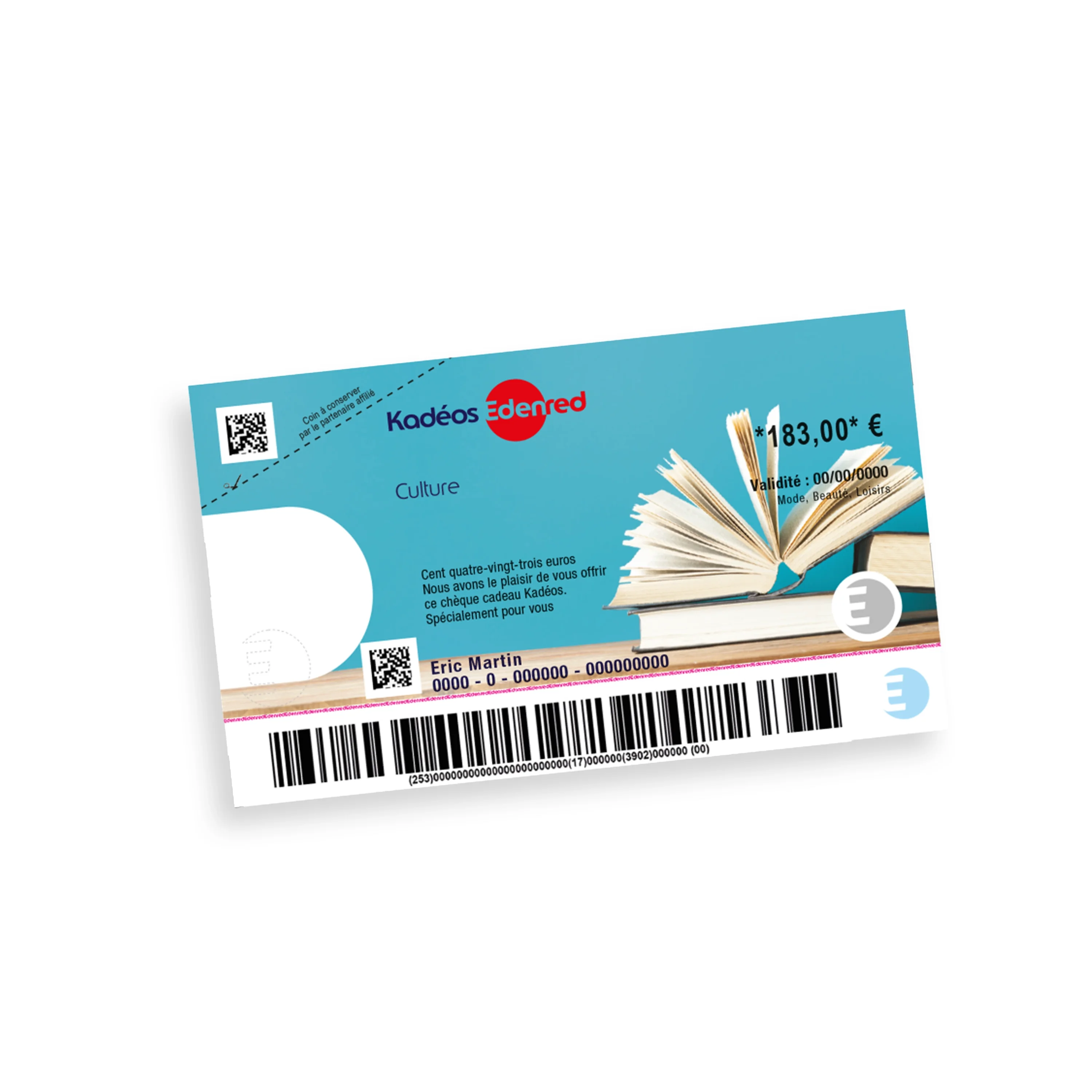 CHEQUE CULTURE VALIDITE 12 MOIS