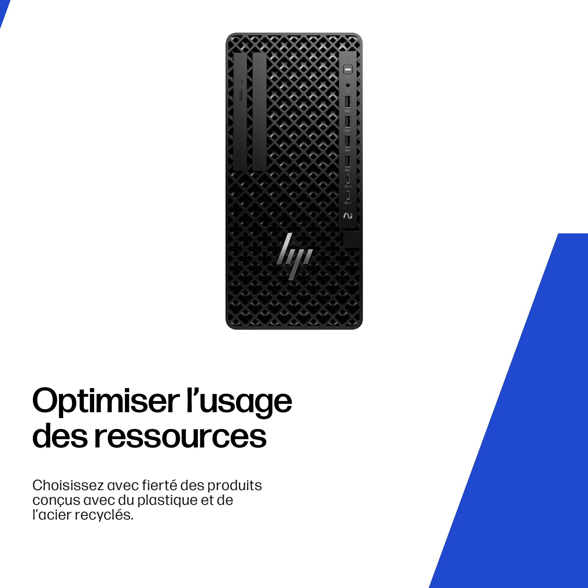 HP Z1 Tower G1i Intel Core Ultra 7 265 16 Go DDR5-SDRAM 512 Go SSD NVIDIA RTX A400 Windows 11 Pro Station de travail AI Workstation, AI PC Noir