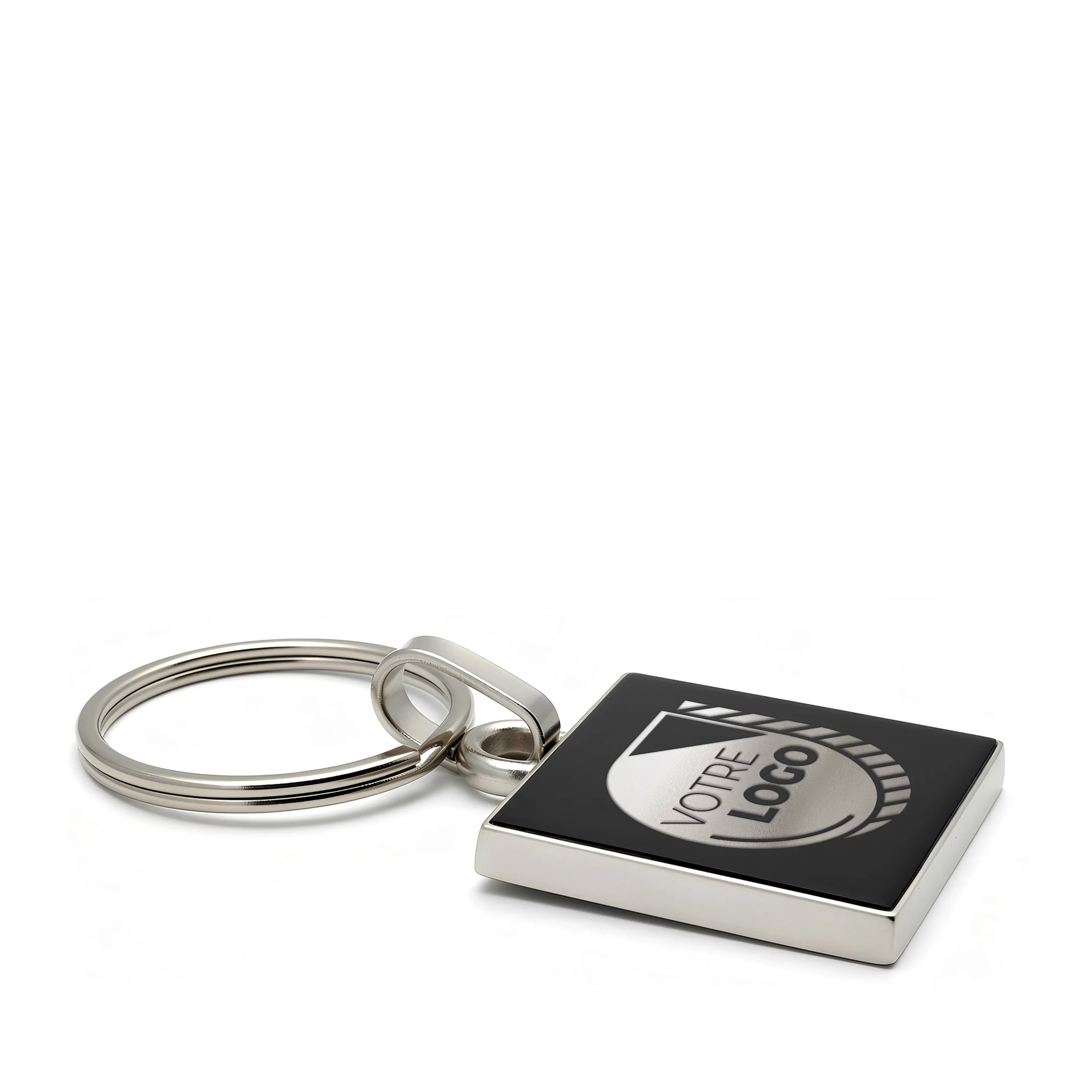 PORTE-CLES CARRE PERSONNALISABLE