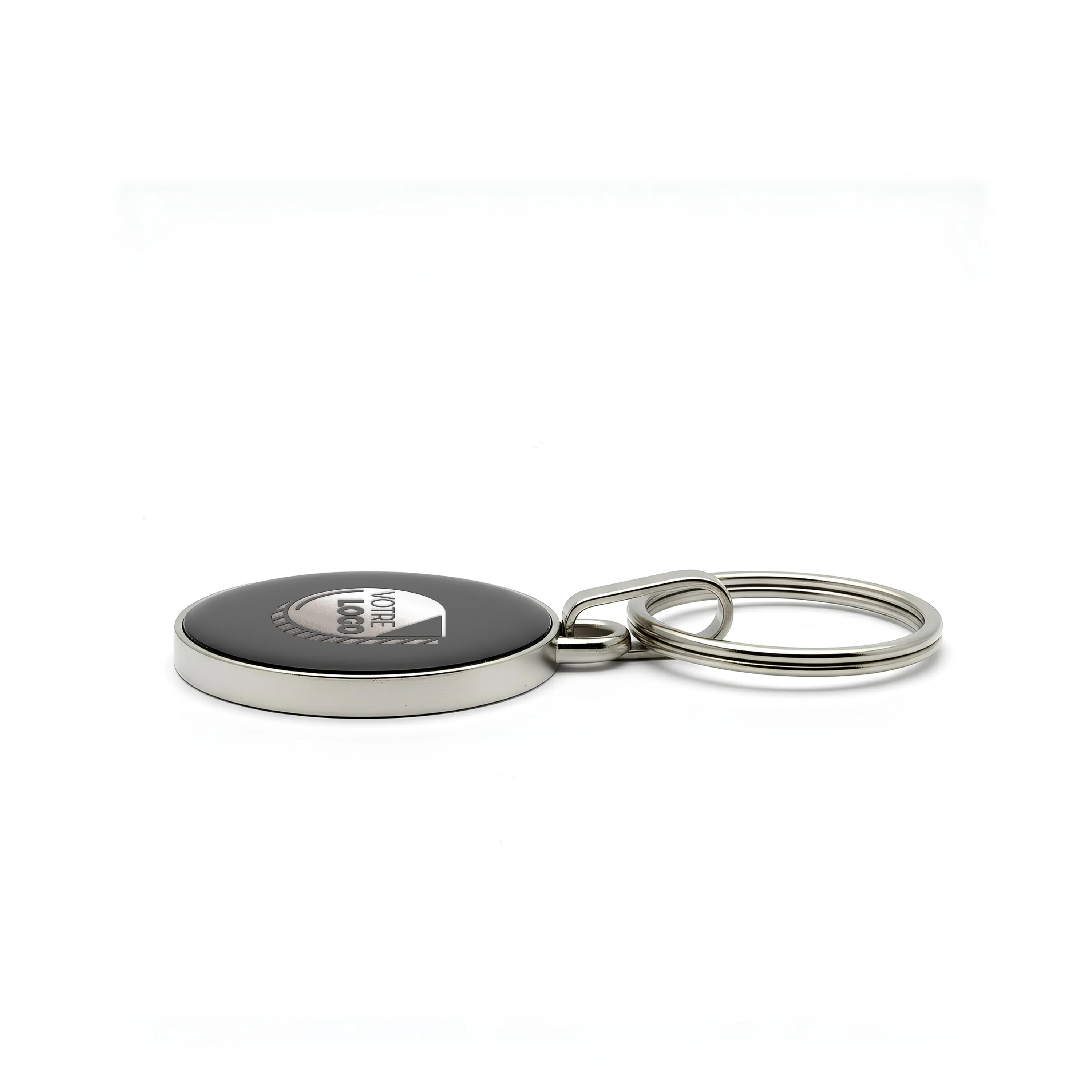 PORTE-CLES ROND PERSONNALISABLE