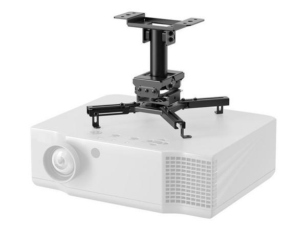 NEOMOUNTS CL25-530BL1 Support de plafond pour vidéoprojecteur - h 25.5 cm - installation facile - orientable