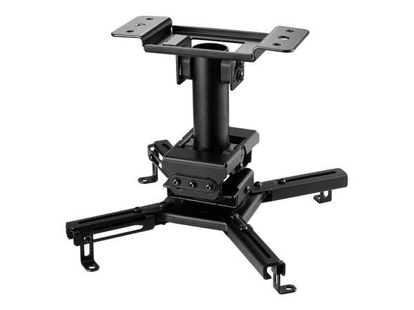 NEOMOUNTS CL25-530BL1 Support de plafond pour vidéoprojecteur - h 25.5 cm - installation facile - orientable
