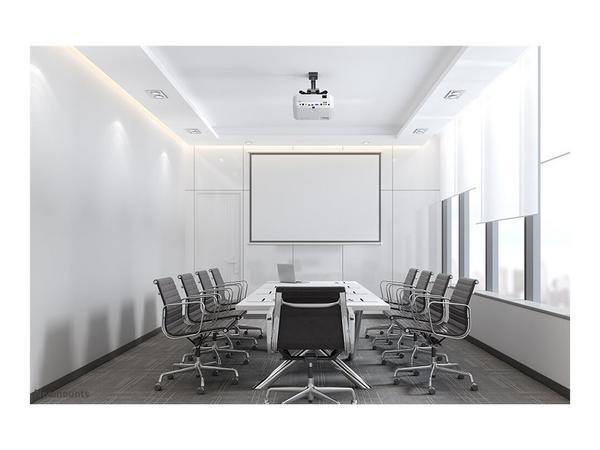 NEOMOUNTS CL25-530BL1 Support de plafond pour vidéoprojecteur - h 25.5 cm - installation facile - orientable