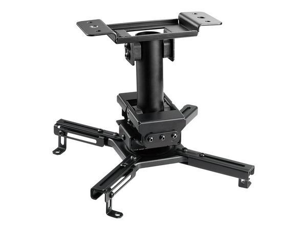 NEOMOUNTS CL25-530BL1 Support de plafond pour vidéoprojecteur - h 25.5 cm - installation facile - orientable