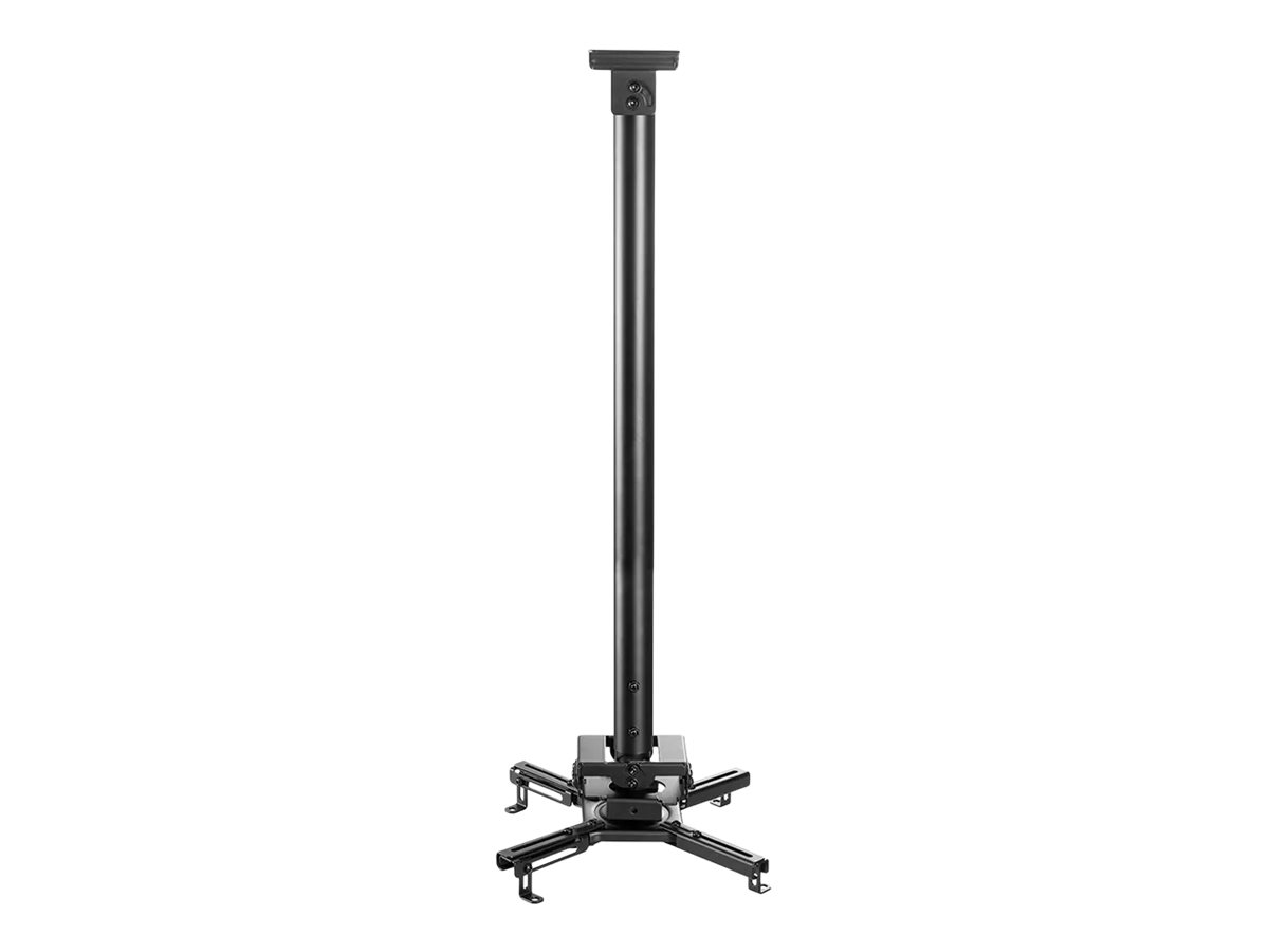 NEOMOUNTS CL25-550BL1 Support de plafond pour vidéoprojecteur - h 74.5-114.5 cm - installation facile - orientable