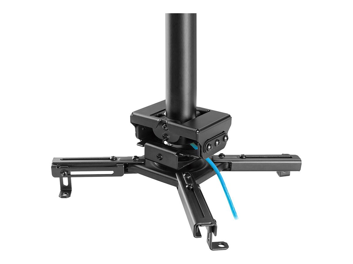 NEOMOUNTS CL25-550BL1 Support de plafond pour vidéoprojecteur - h 74.5-114.5 cm - installation facile - orientable