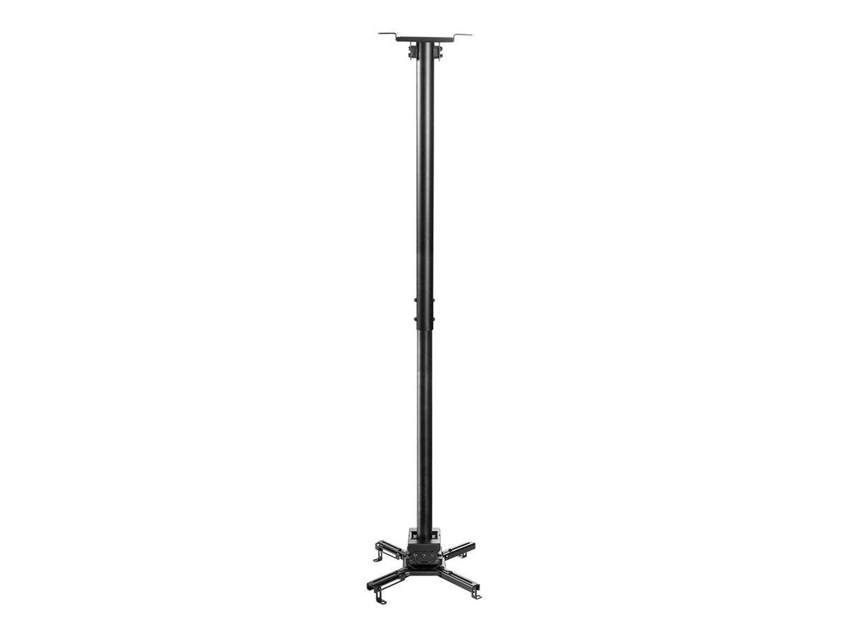 NEOMOUNTS CL25-550BL1 Support de plafond pour vidéoprojecteur - h 74.5-114.5 cm - installation facile - orientable