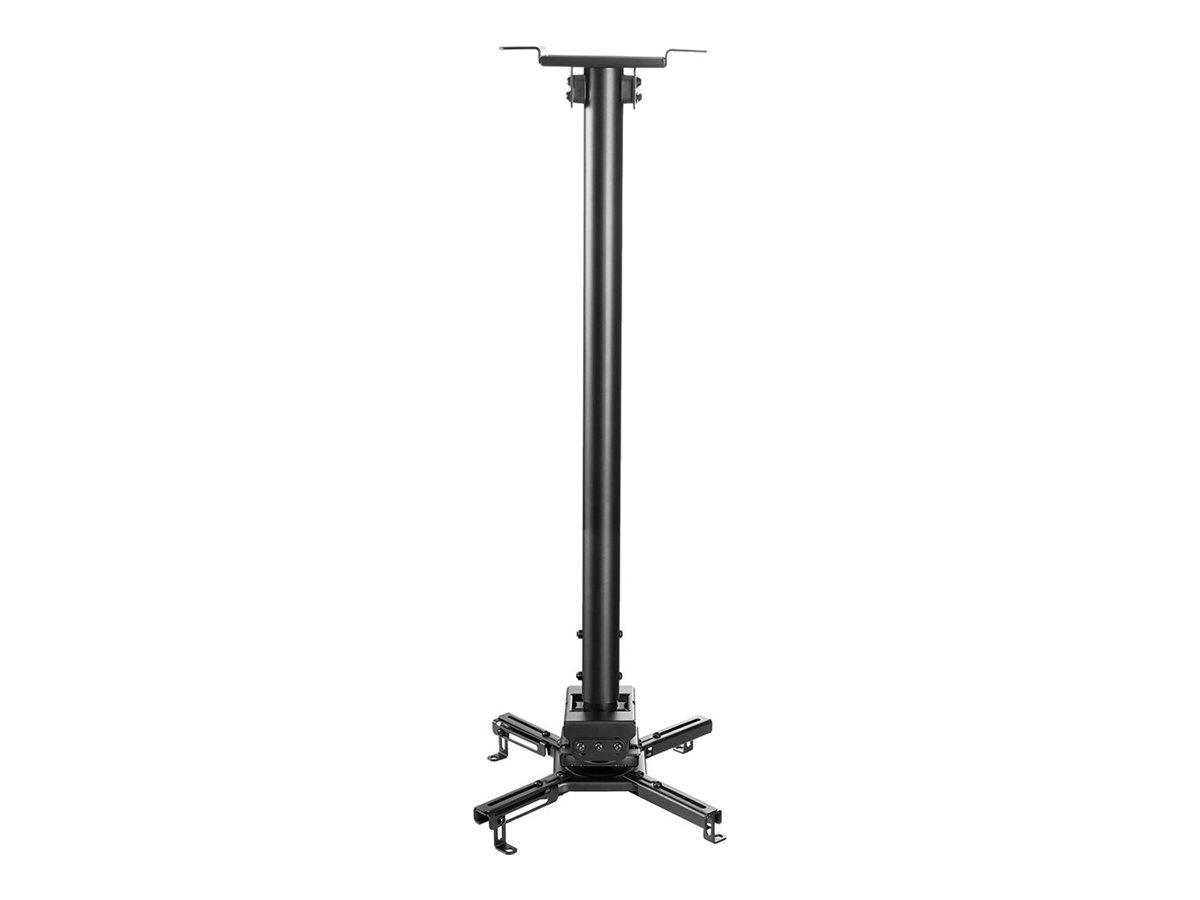 NEOMOUNTS CL25-550BL1 Support de plafond pour vidéoprojecteur - h 74.5-114.5 cm - installation facile - orientable