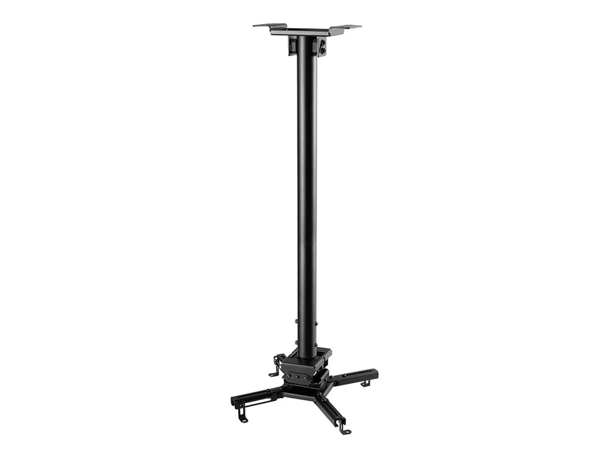 NEOMOUNTS CL25-550BL1 Support de plafond pour vidéoprojecteur - h 74.5-114.5 cm - installation facile - orientable