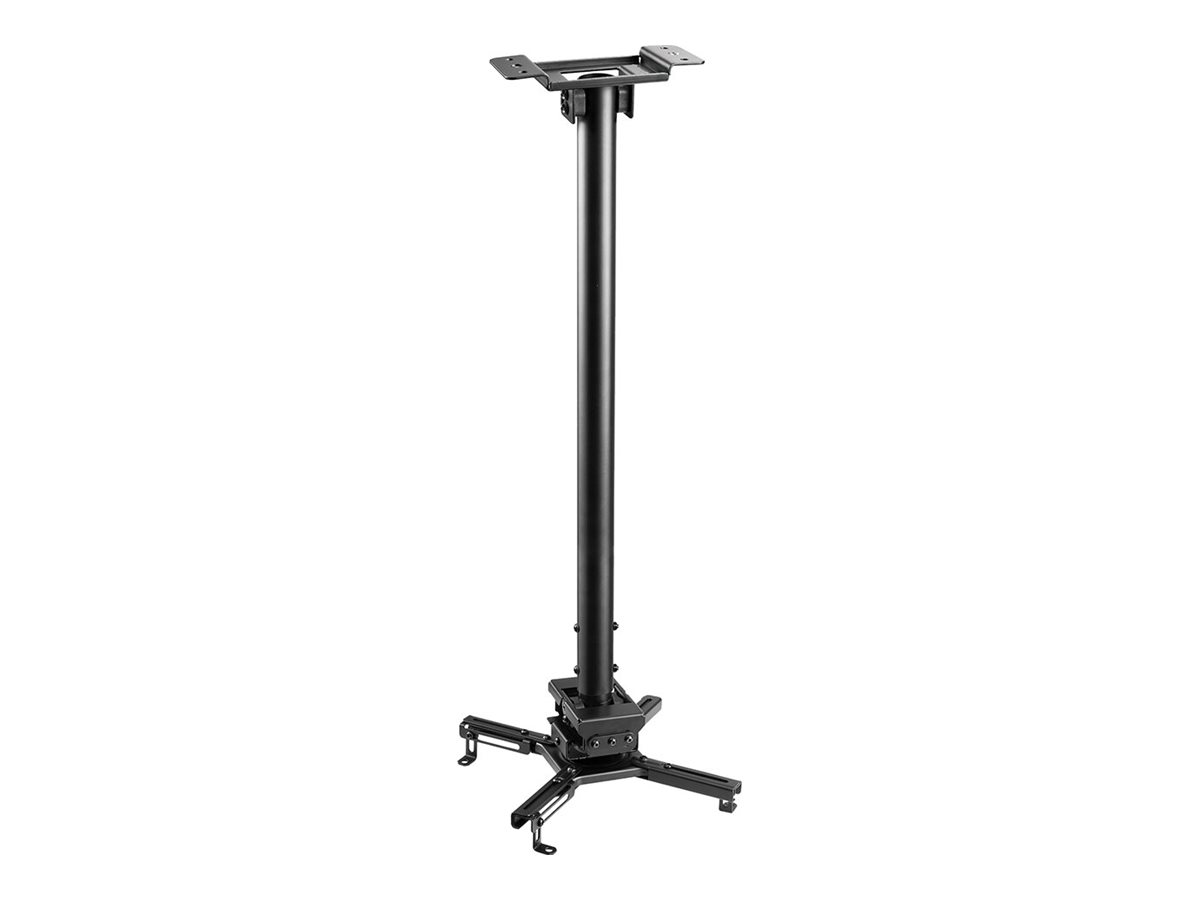 NEOMOUNTS CL25-550BL1 Support de plafond pour vidéoprojecteur - h 74.5-114.5 cm - installation facile - orientable
