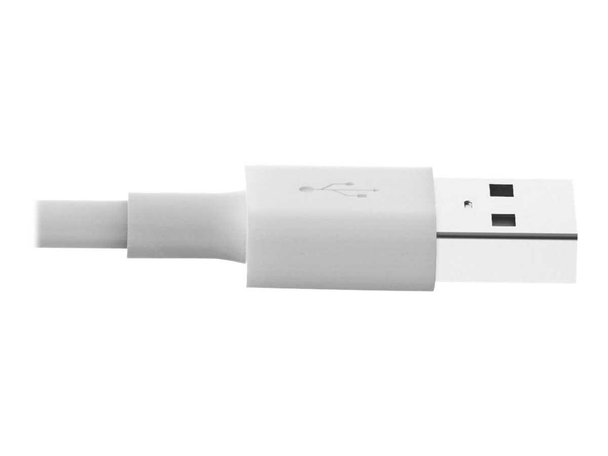 EATON TRIPPLITE USB-A to Lightning Sync/Charge Cable MFi Certified - White M/M USB 2.0 3ft. 0.91m