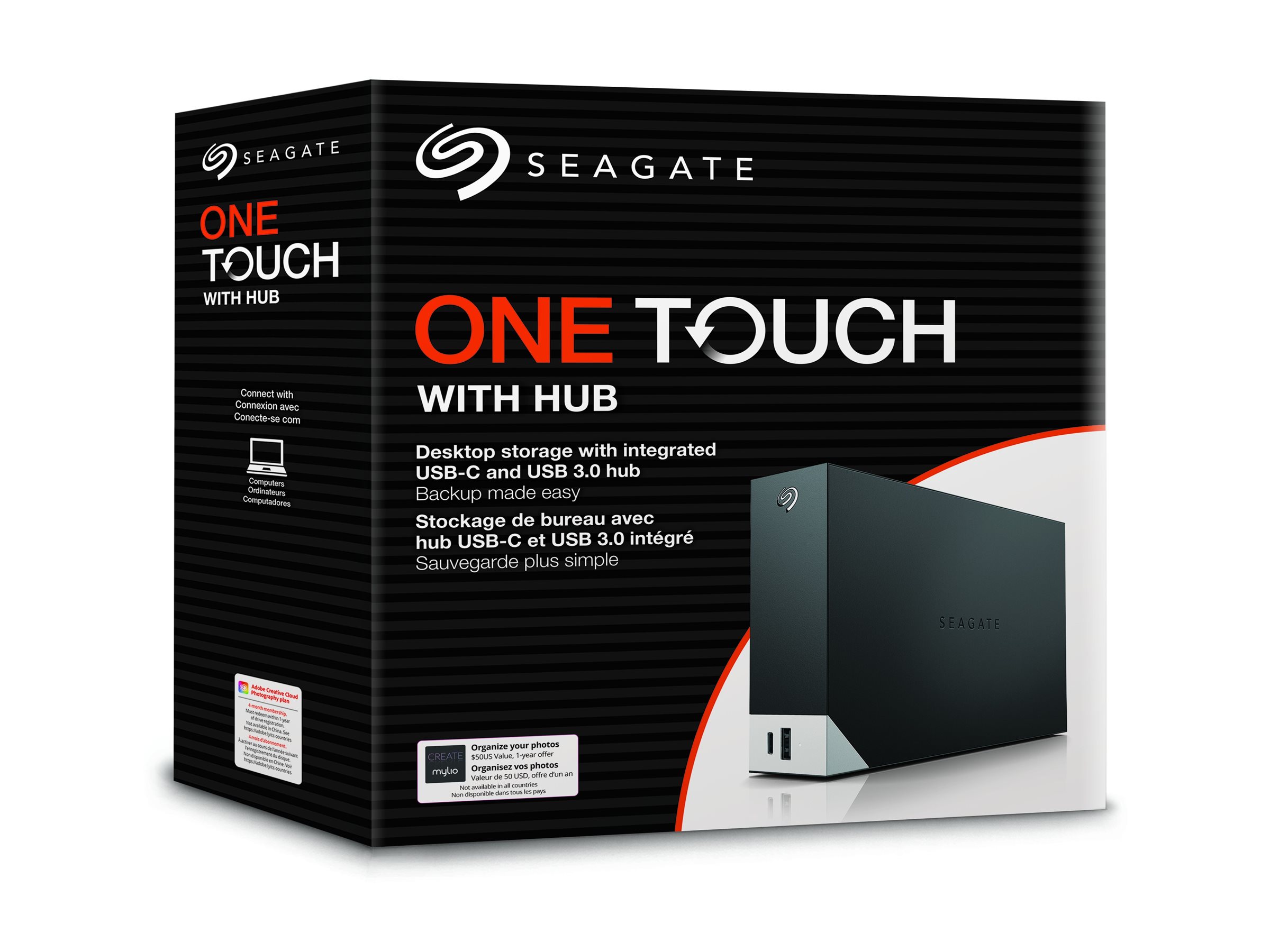 SEAGATE One Touch Desktop HUB 20To USB-C USB 3.0 compatible with Windows/Mac