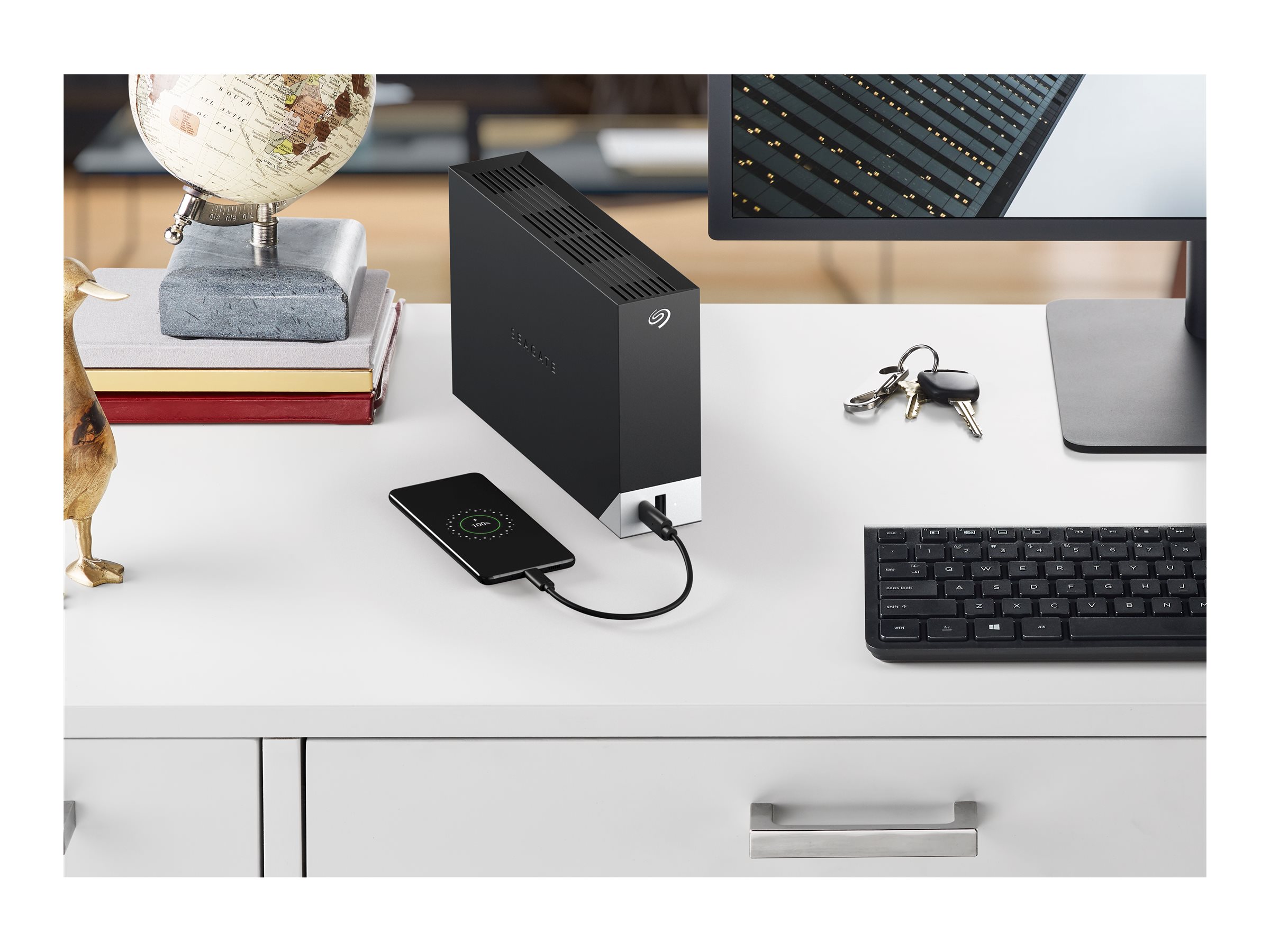 SEAGATE One Touch Desktop HUB 20To USB-C USB 3.0 compatible with Windows/Mac