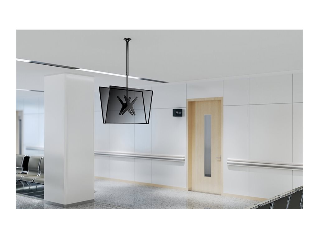 NEOMOUNTS FPMA-C340DBLACK Support de plafond pour écran de 32-75p - h 106-156 cm