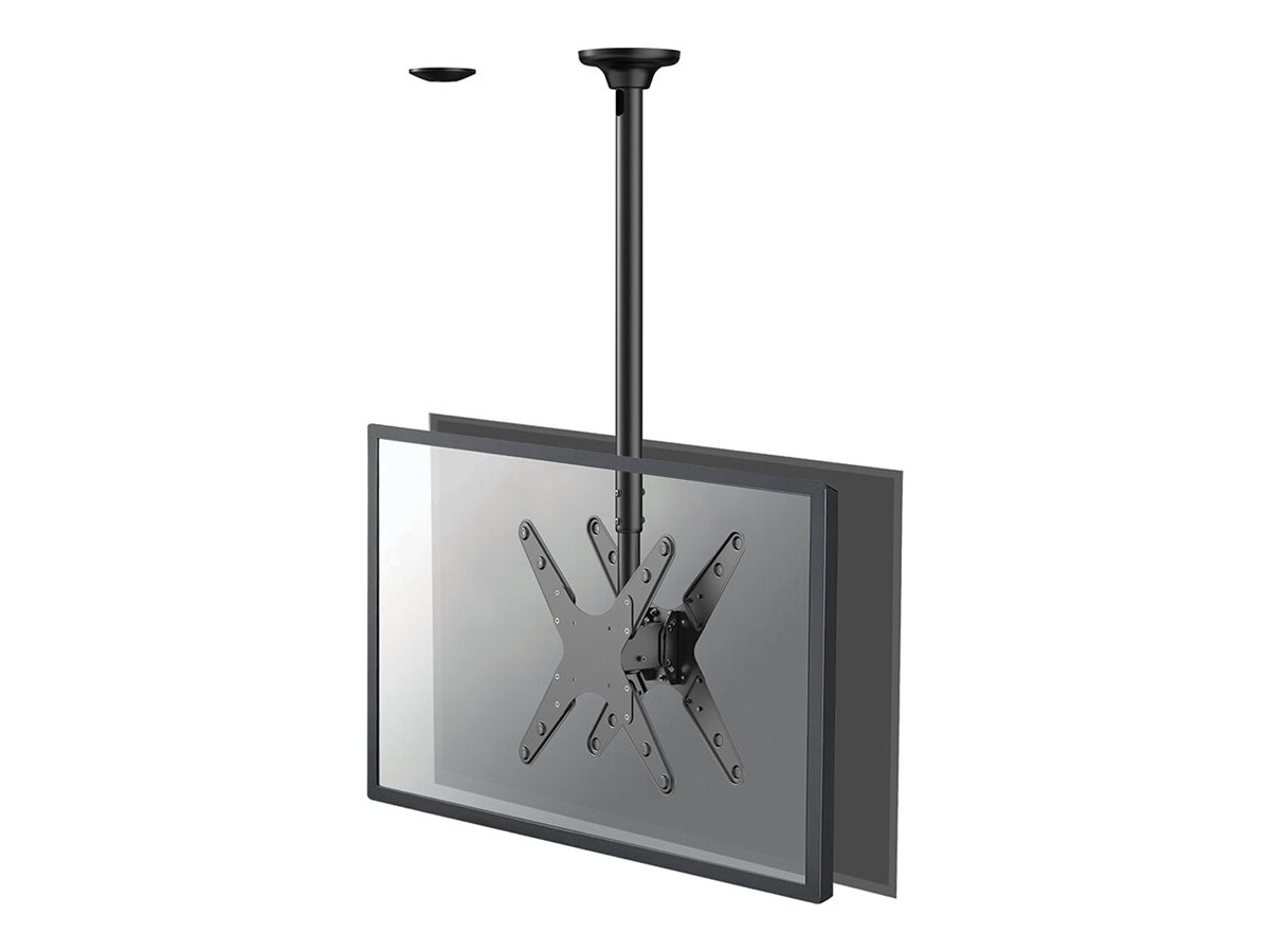 NEOMOUNTS FPMA-C340DBLACK Support de plafond pour écran de 32-75p - h 106-156 cm