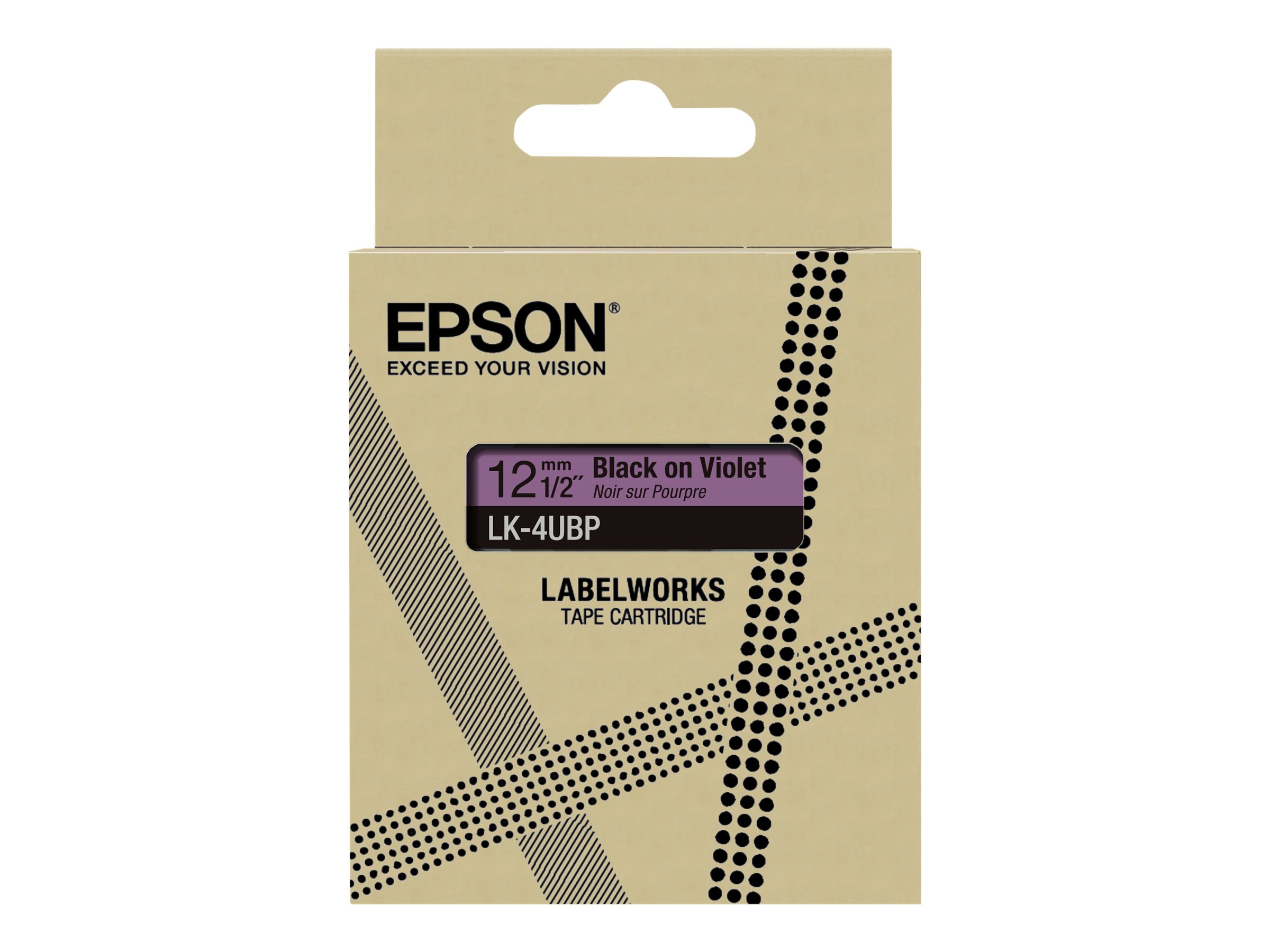 EPSON Colour Tape Violet/Black 12mm 8m LK-4UBP