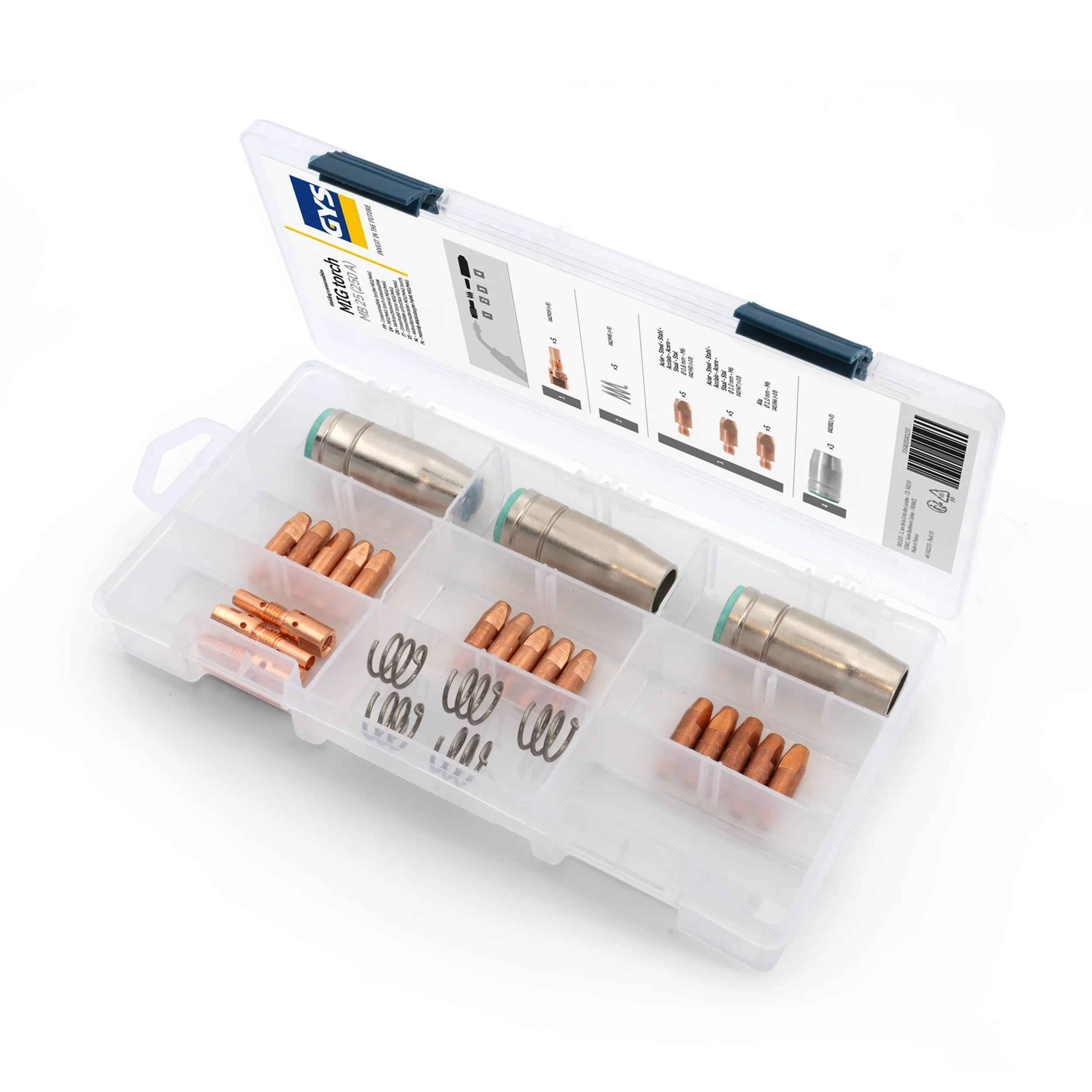 Coffret consommables torche MIG/MAG 250 A