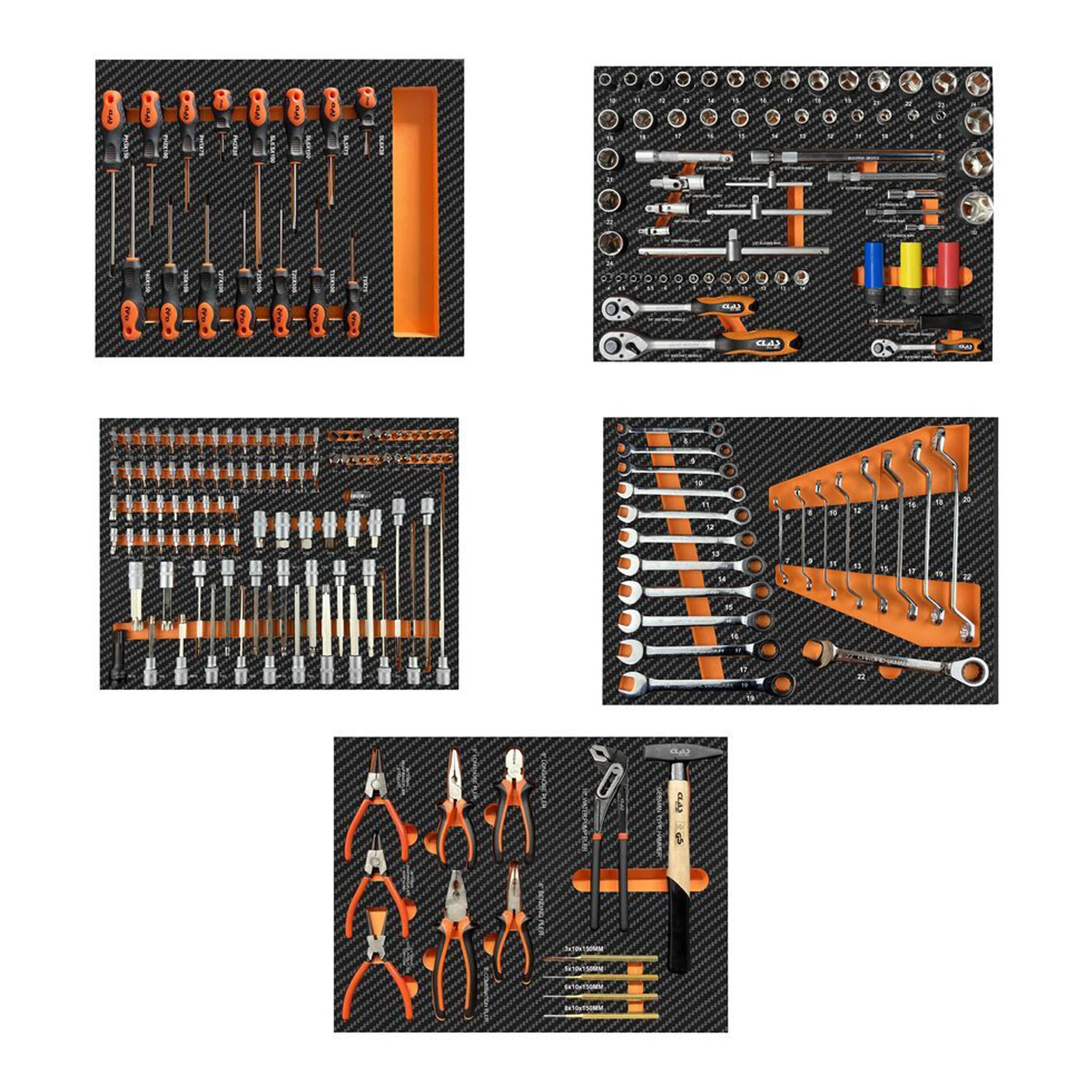 SERVANTE 7 TIROIRS + 214 OUTILS