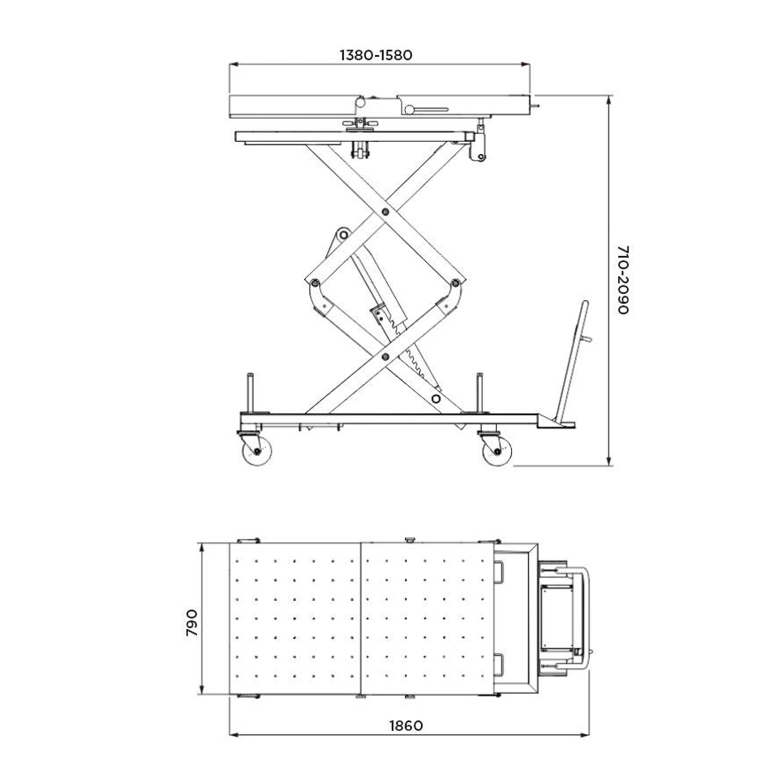TABLE ELEVATRICE 1200kg POUR BATTERIE VE ET ORGANES LOURDS