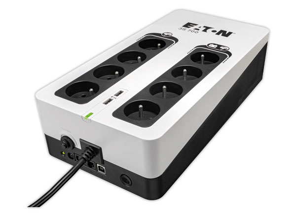 Eaton 3S 700 - Onduleur - CA 220-240 V - 420 Watt - 700 VA - monophasé - USB - connecteurs de sortie : 8