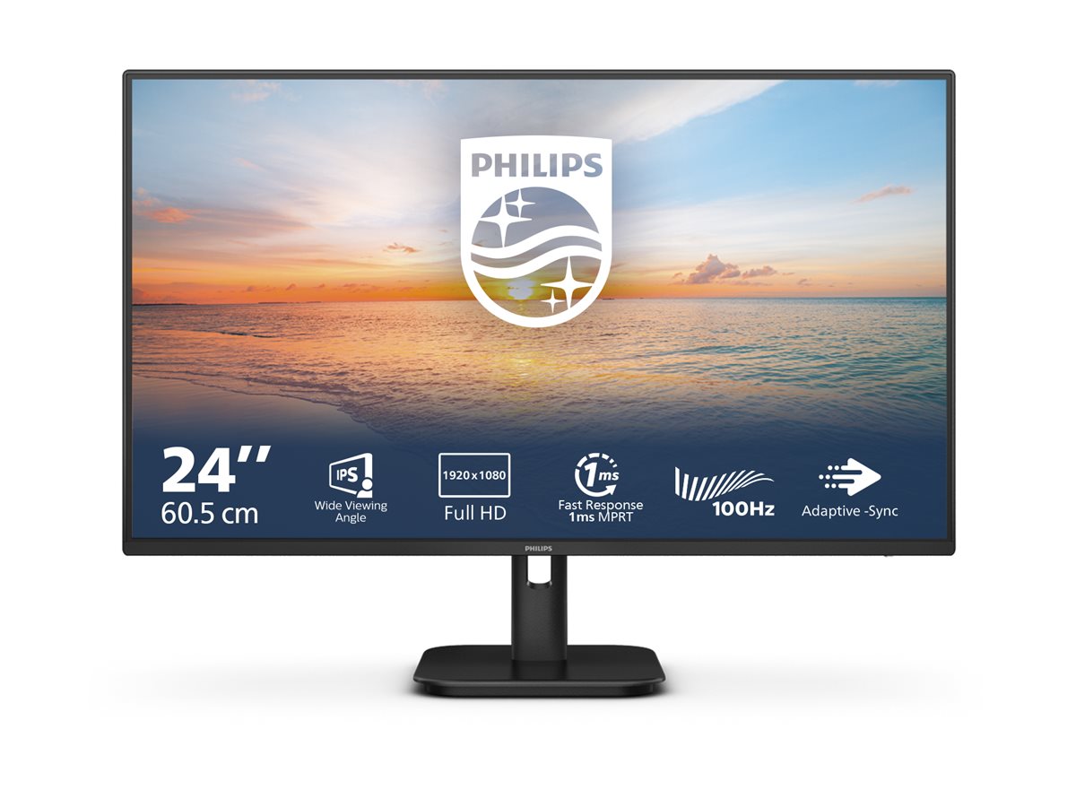 Philips 1000 series 24E1N1100A/00 écran plat de PC 60,5 cm (23.8") 1920 x 1080 pixels Full HD LCD Noir